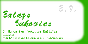 balazs vukovics business card